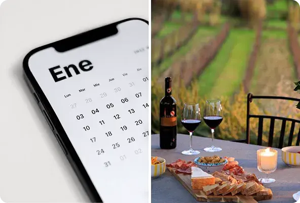 Calendario con una experiencia destacada